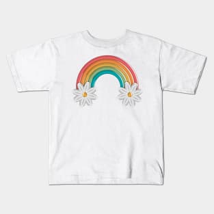 Rainbow Flower Kids T-Shirt